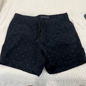 Abercrombie pull on linen blend shorts